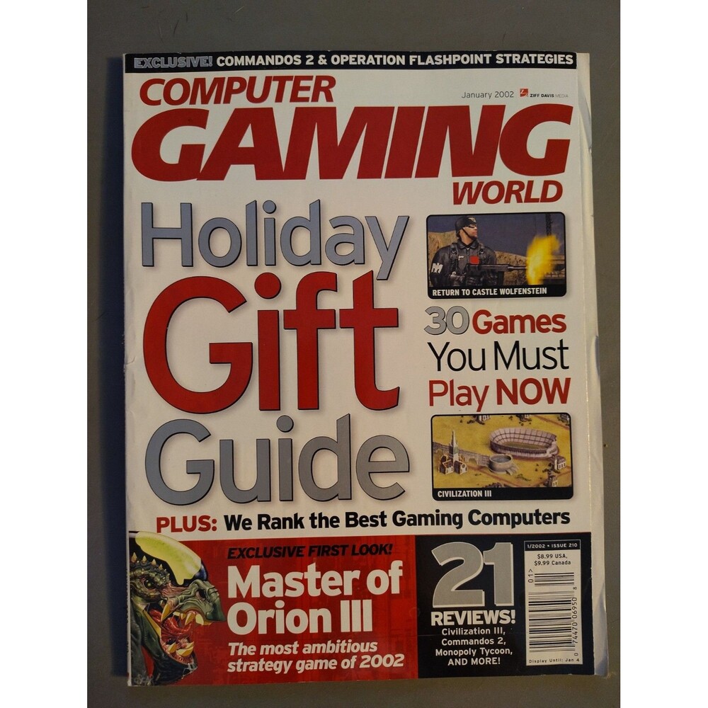 Computer Gaming World Magazine #210 January 2002 Holiday Gift Guide
